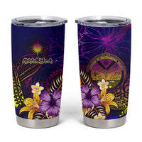 Marshall Islands Tumbler Cup Whale Hibiscus Polynesian