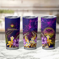 Marshall Islands Tumbler Cup Whale Hibiscus Polynesian