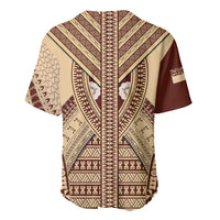 Fiji Bula Baseball Jersey Tapa Pattern Design DT02 - Polynesian Pride