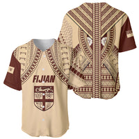 Fiji Bula Baseball Jersey Tapa Pattern Design DT02 - Polynesian Pride