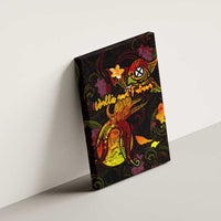 Wallis and Futuna Canvas Wall Art Octopus Plumeria Polynesian Tattoo