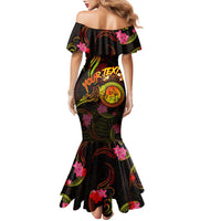 Wallis and Futuna Family Matching Mermaid Dress and Hawaiian Shirt Octopus Plumeria Polynesian Tattoo