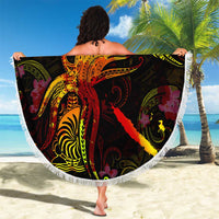 New Caledonia Beach Blanket Octopus Plumeria Polynesian Tattoo