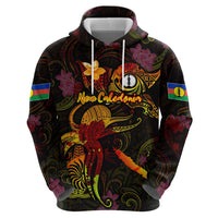 New Caledonia Hoodie Octopus Plumeria Polynesian Tattoo