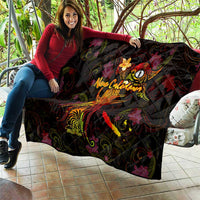 New Caledonia Quilt Octopus Plumeria Polynesian Tattoo