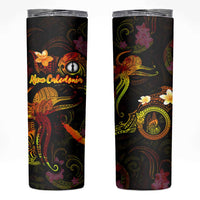New Caledonia Skinny Tumbler Octopus Plumeria Polynesian Tattoo