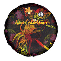 New Caledonia Spare Tire Cover Octopus Plumeria Polynesian Tattoo