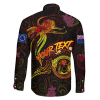 Cook Islands Family Matching Long Sleeve Bodycon Dress and Hawaiian Shirt Octopus Plumeria Polynesian Tattoo