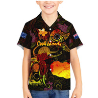 Cook Islands Family Matching Mermaid Dress and Hawaiian Shirt Octopus Plumeria Polynesian Tattoo