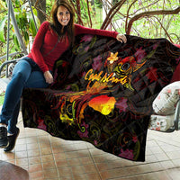 Cook Islands Quilt Octopus Plumeria Polynesian Tattoo