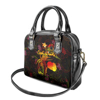 Cook Islands Shoulder Handbag Octopus Plumeria Polynesian Tattoo DT02 - Polynesian Pride