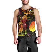 Nauru Men Tank Top Octopus Plumeria Polynesian Tattoo