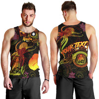 Nauru Men Tank Top Octopus Plumeria Polynesian Tattoo