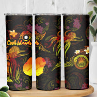 Nauru Skinny Tumbler Octopus Plumeria Polynesian Tattoo