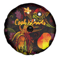 Nauru Spare Tire Cover Octopus Plumeria Polynesian Tattoo