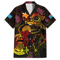 Tuvalu Hawaiian Shirt Octopus Plumeria Polynesian Tattoo