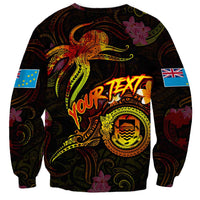Tuvalu Sweatshirt Octopus Plumeria Polynesian Tattoo