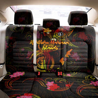 Northern Mariana Islands Back Car Seat Cover Octopus Plumeria Polynesian Tattoo