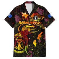 Northern Mariana Islands Family Matching Off The Shoulder Long Sleeve Dress and Hawaiian Shirt Octopus Plumeria Polynesian Tattoo