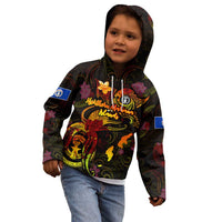 Northern Mariana Islands Kid Hoodie Octopus Plumeria Polynesian Tattoo