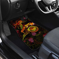 Marshall Islands Car Mats Octopus Plumeria Polynesian Tattoo
