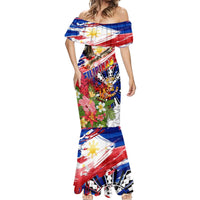 Personalized Philippines Independence Day Mermaid Dress Polynesia Filipinas Eagle Hibiscus DT02 - Polynesian Pride