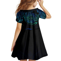 Sea Animal Polynesia Family Matching Off The Shoulder Long Sleeve Dress and Hawaiian Shirt Polynesian Pattern DT02 - Polynesian Pride