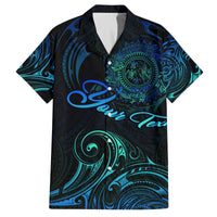 Sea Animal Polynesia Family Matching Off The Shoulder Long Sleeve Dress and Hawaiian Shirt Polynesian Pattern DT02 Dad's Shirt - Short Sleeve Black - Polynesian Pride