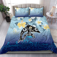 Mother And Baby Dolphins Bedding Set Hawaii Hibiscus