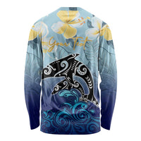 Mother And Baby Dolphins Long Sleeve Shirt Hawaii Hibiscus DT02 - Polynesian Pride