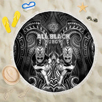 All Black Beach Blanket New Zealand Rugby Mascot Maori
