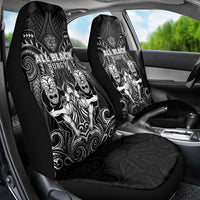 All Black Car Seat Cover New Zealand Rugby Mascot Maori