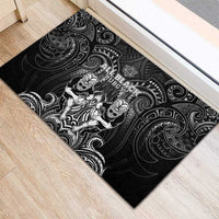 All Black Rubber Doormat New Zealand Rugby Mascot Maori