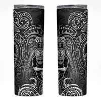 All Black Skinny Tumbler New Zealand Rugby Mascot Maori