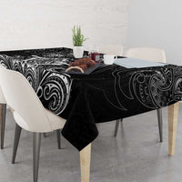 All Black Tablecloth New Zealand Rugby Mascot Maori