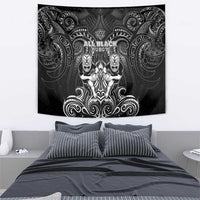 All Black Tapestry New Zealand Rugby Mascot Maori