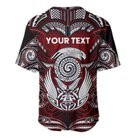 Personalized New Zealand Aotearoa Rugby Baseball Jersey Maori Fern Tattoo Art