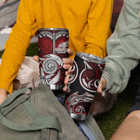 New Zealand Aotearoa Rugby Tumbler Cup Maori Fern Tattoo Art