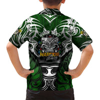 Personalised Warriors Maori Darts Family Matching Tank Maxi Dress and Hawaiian Shirt New Zealand Darts Silver Fern