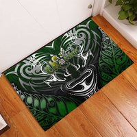 Warriors Maori Darts Rubber Doormat New Zealand Darts Silver Fern