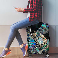 New Zealand Darts Luggage Cover NZ Paua Shell Maori Fern