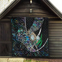 New Zealand Darts Quilt NZ Paua Shell Maori Fern