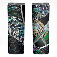 New Zealand Darts Skinny Tumbler NZ Paua Shell Maori Fern