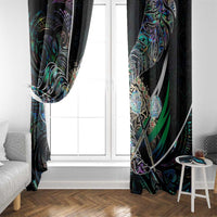 New Zealand Darts Window Curtain NZ Paua Shell Maori Fern