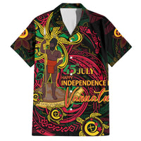 Custom Vanuatu 45th Independence Anniversary Family Matching Puletasi and Hawaiian Shirt Flower Melanesian Namele Turtle - Polynesian Pride