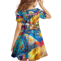 Custom The Philippines 126th Independence Anniversary Family Matching Mermaid Dress and Hawaiian Shirt Art Style - Polynesian Pride