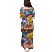 Custom The Philippines 126th Independence Anniversary Family Matching Puletasi and Hawaiian Shirt Art Style - Polynesian Pride