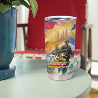 The Philippines 126th Independence Anniversary Tumbler Cup Art Style - Polynesian Pride