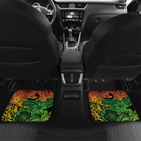 Personalized Vanuatu 45th Independence Anniversary Car Mats Melanesian Pattern Reggae - Polynesian Pride