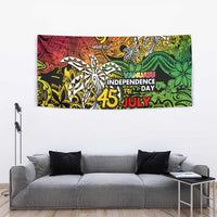 Personalized Vanuatu 45th Independence Anniversary Tapestry Melanesian Pattern Reggae - Polynesian Pride